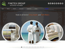 Tablet Screenshot of finetexgroup.com
